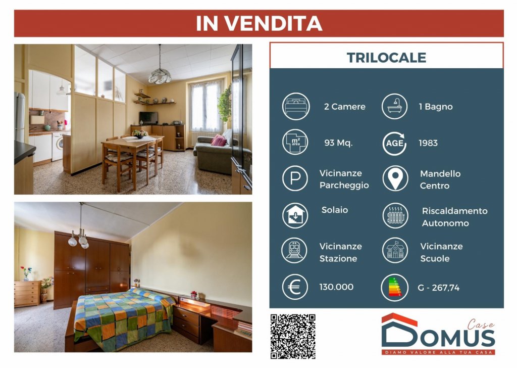Appartamenti trilocale in vendita  via C. Battisti 1/A, Mandello, località Centrale / Lago