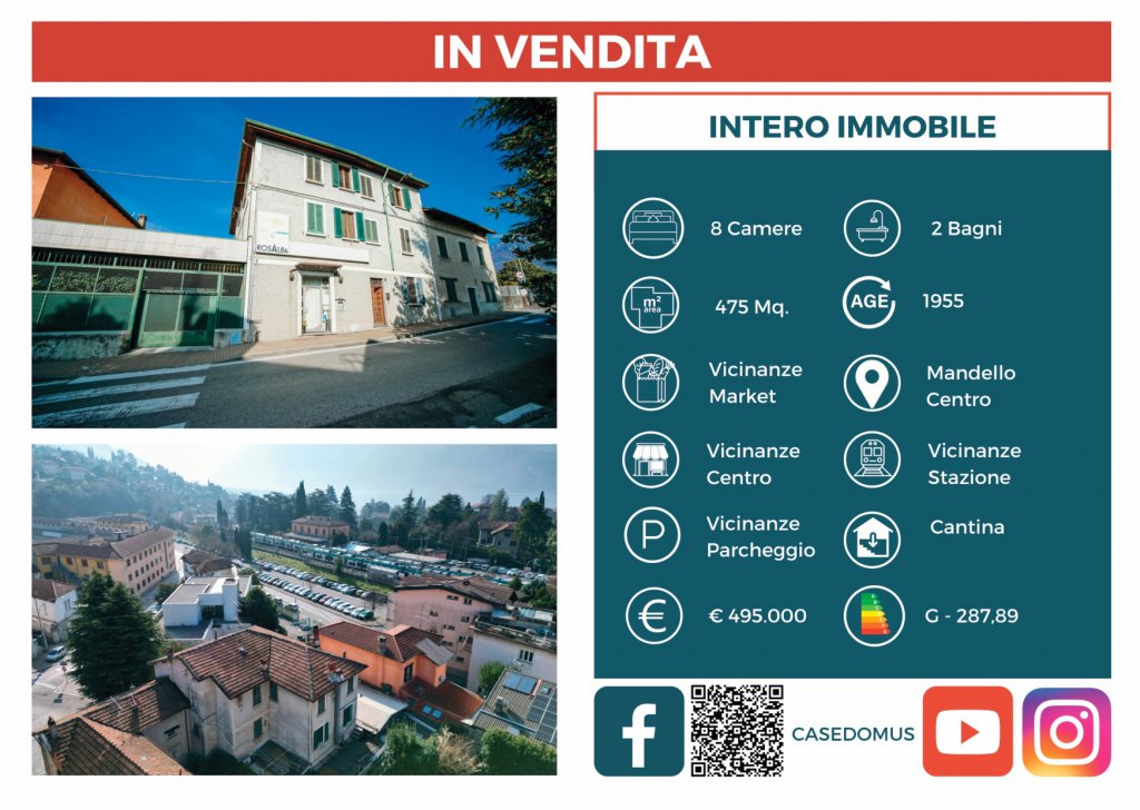 Houses for sale  Tommaso Grossi 6, Mandello, locality Central / Lake